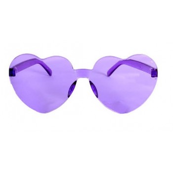 Heart Shaped Glasses frameless purple BUY